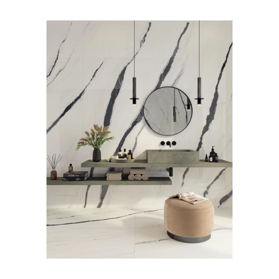 Керамогранит Atlas Concorde Forte dei Marmi Panda White Lapp 610015000664 160x80 см