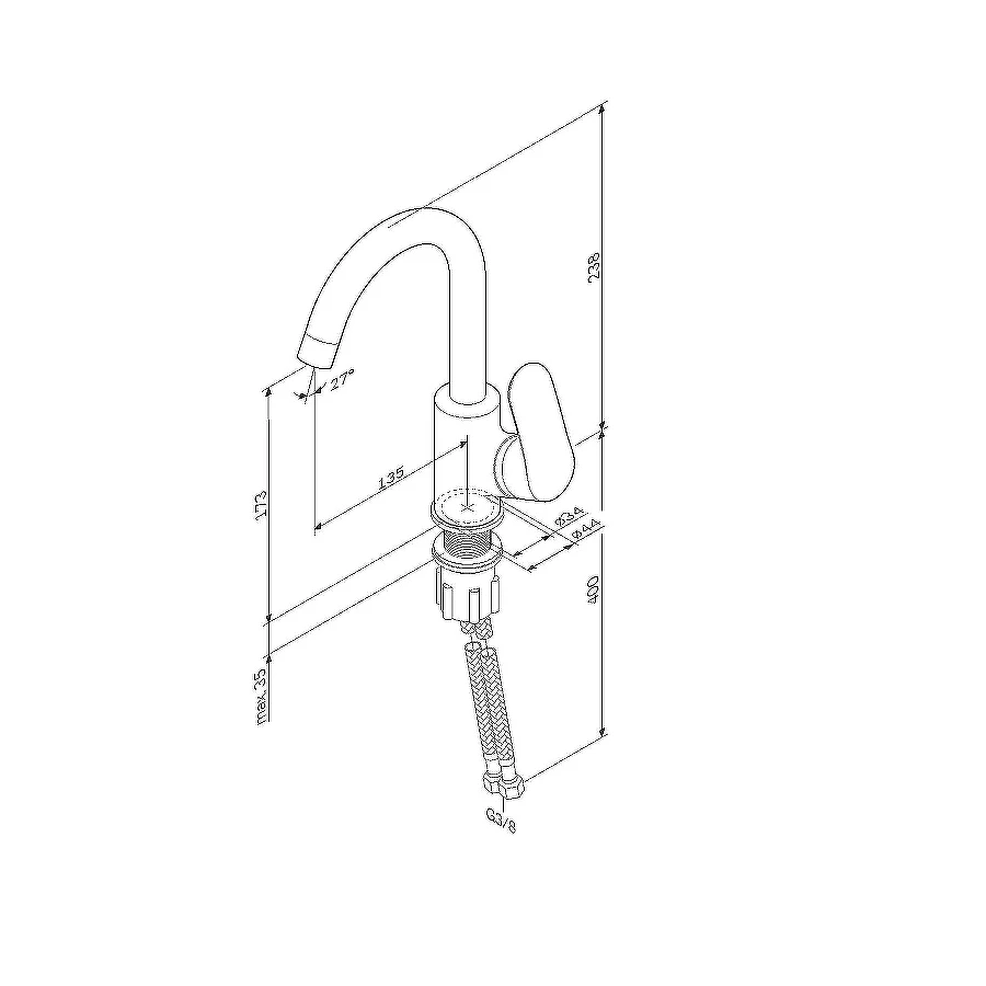 Смеситель для раковины Am Pm Like F8002700