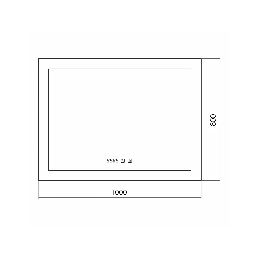 Зеркало Silver mirrors Norma neo LED-00002498 100х80 см