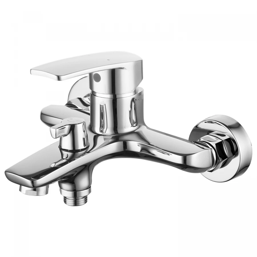 Смеситель для ванны и душа Azario керамический картридж хром AZ-HU245910