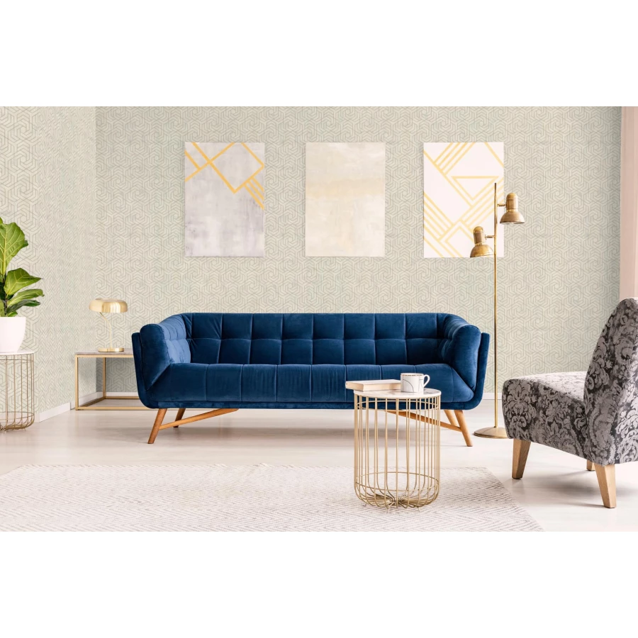 Обои винил на флизелине Marburg City Glam Желтый Бежевый 32308 10,05x1,06 м