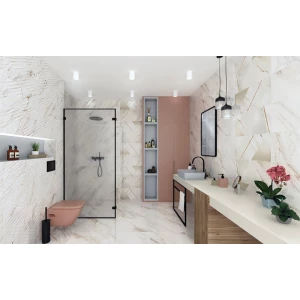 Плитка настенная Grespania Ceramica Marmorea Corinto Nauplia 2 Piezas глянцевая белая 17MD73N 100х31,5 см