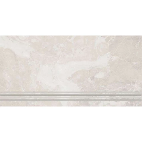 Ступень из керамогранита Lasselsberger Ceramics Мирабелло матовая светло-бежевая 6860-0076 60х30 см