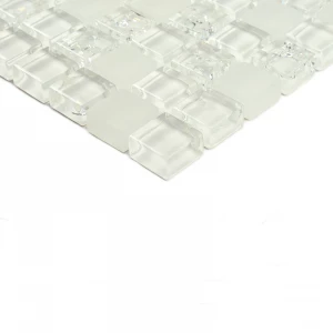 Мозаика Bonaparte Стеклянная мозаика Apollo 15х15 белая 30х30 см