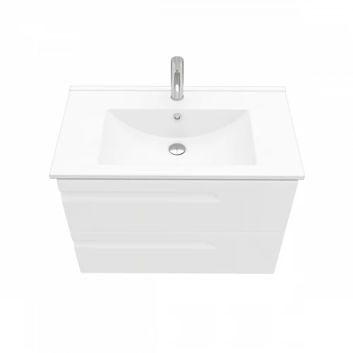 Тумба подвесная Laparet Atlas 80 под умывальник Creavit Su 80 белый матовый LA-WCAB-80-122