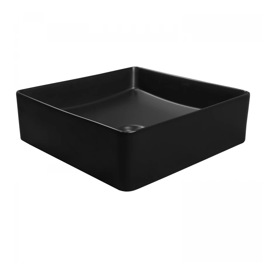 Раковина-чаша Azario накладная квадратная черный матовый AZ-2179-S-MB 40х40х110 см