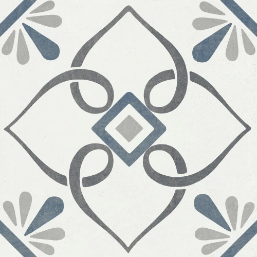 Керамогранит Harmony Peronda Provenza Blue Petals матовый многоцветный 3386037789 22,3х22,3 см