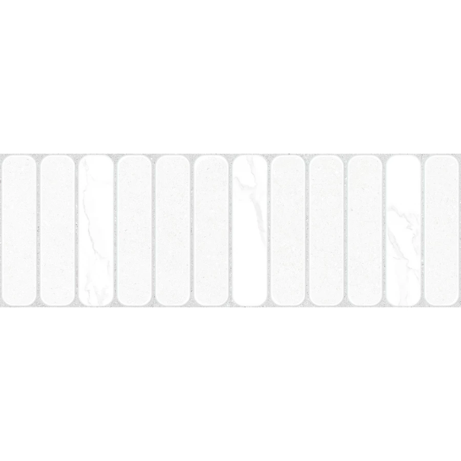 Плитка настенная ALMA Ceramica Amarant матовая белая TWU3090AMT37R 90х30 см