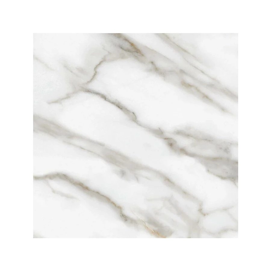 Керамогранит Planet Ceramics UKP-531 глянцевый с золотом белый 80х80 см