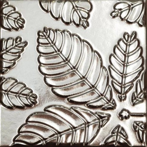 Плитка настенная Kerama Marazzi Агдаль 1 Декор металл структура глянцевый серый KMD2SFB003BN 15x15 см