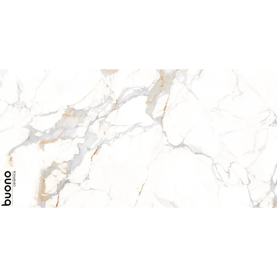 Керамогранит Buono Marble Аletta Glossy белый M4406P 120х60 см
