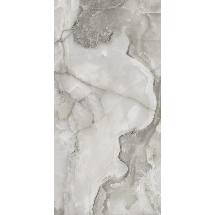 Керамогранит Seratonia Glossy Polano Grey Onyx серый оникс 120х60 см