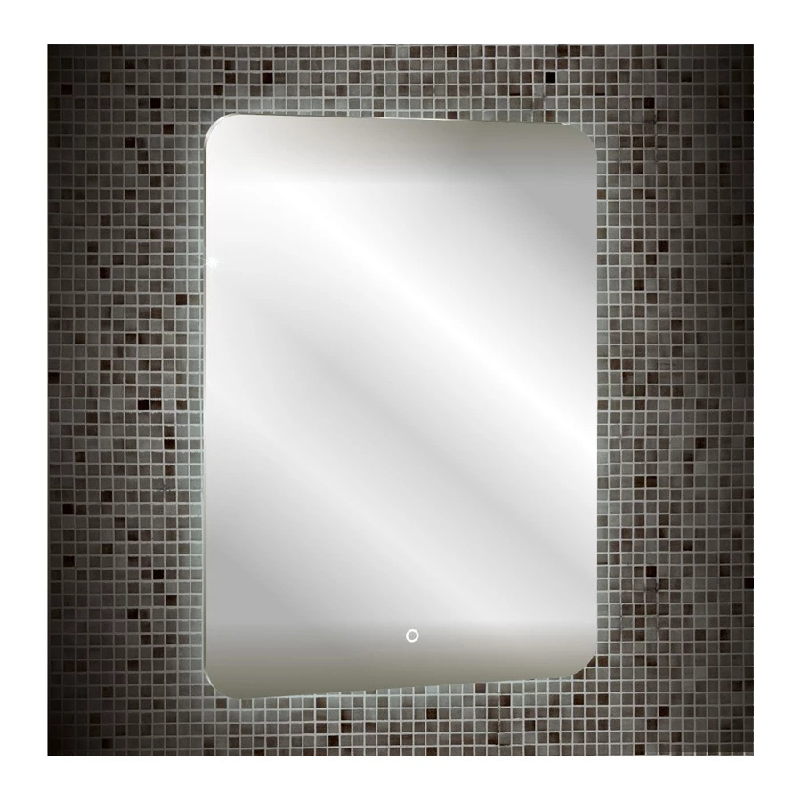 Зеркало Azario Паллада c подсветкой и диммером сенсорный выключатель LED-00002242 68.5х91.5 см