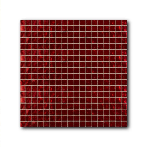 Стеклянная мозаика Art&Natura Murano Specchio 9 сетка 10x10 глянцевая красная MS9-10x10N 30х30 см