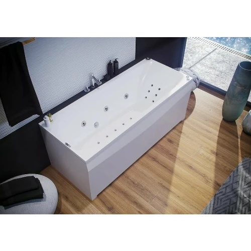 Акриловая ванна Aquatek Альфа без гидромассажа с фронтальным экраном слив слева ALF150-0000031 150х70 см