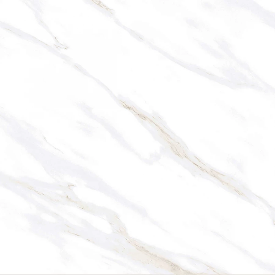 Керамогранит Ceradim Calacatta Clarity Gold белый Полированный 80х80 см