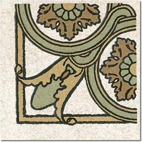 Вставка Kerama Marazzi Вилла Боргезе зеленый 7,2*7,2 см