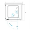 Душевой уголок RGW PA-135-1 PA-105 + Z-060-1 Прозрачное 4108135199-011 900x900 мм