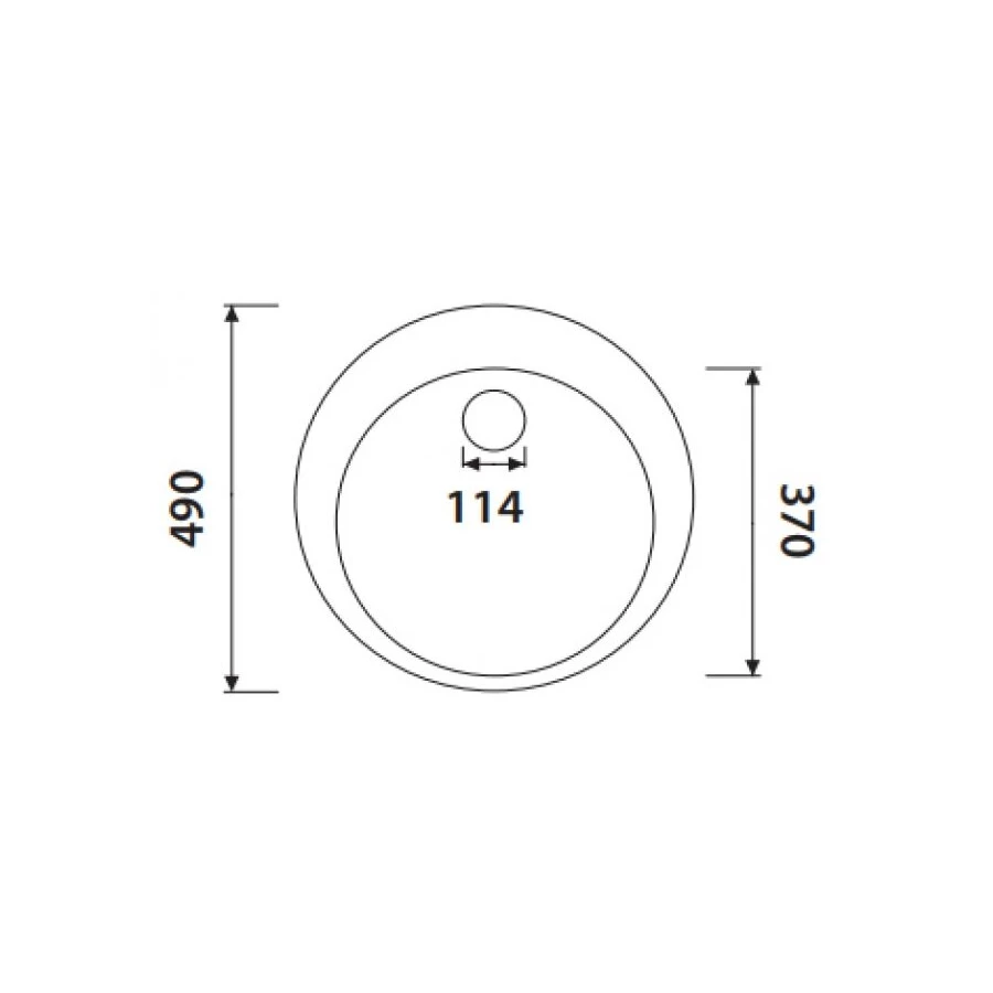 Кухонная мойка Kaiser KSS нержавеющая сталь KSS-490 49х49 см