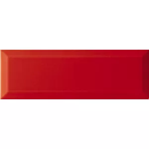 Плитка настенная Monopole Rojo Brillo Bisel 30х10 см