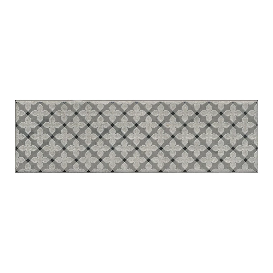 Плитка настенная Kerama Marazzi Борго 2 Декор матовый серый VT\B545\9051 28,5х8,5 см