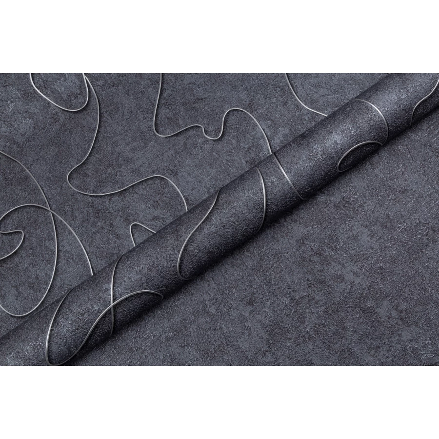 Обои флизелиновые Palitra Life Salvador черный PL72209-48 1,06х10,05 м