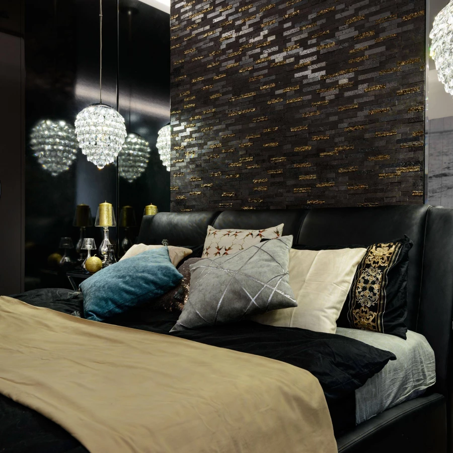 Мозаика Orro Mosaic Лава Блэк 50х20 100х20 матовая черная 30х30 см