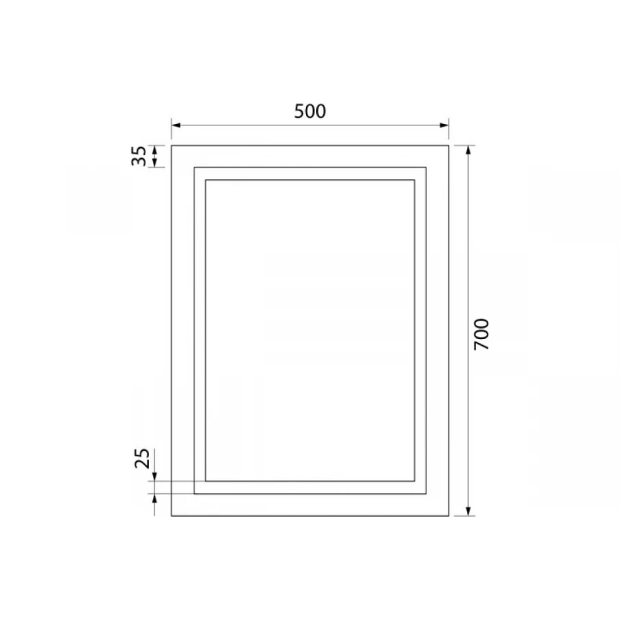 Зеркало IDDIS Zodiac с подсветкой ZOD5000i98 50x70 см