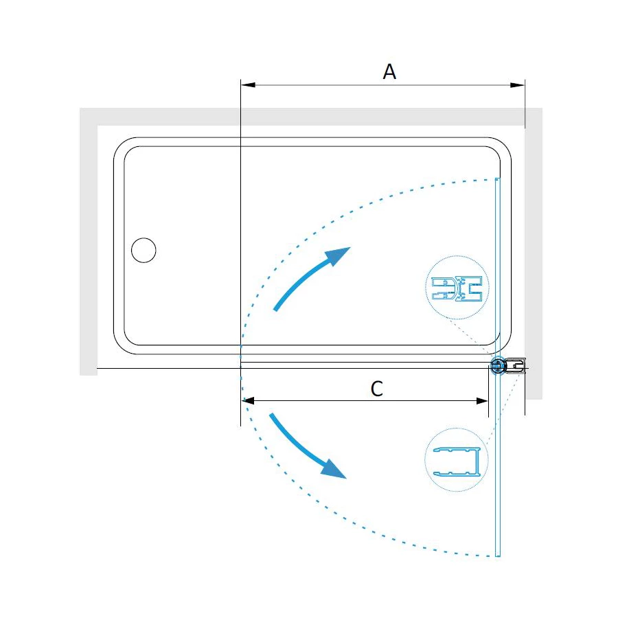 Шторка на ванну RGW SC-109B H-1400 4111109107-14
