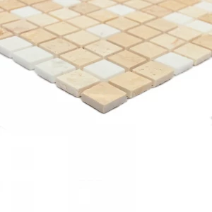 Мозаика Bonaparte Каменная мозаика Geos 15х15 матовая бежевая 30,5х30,5 см