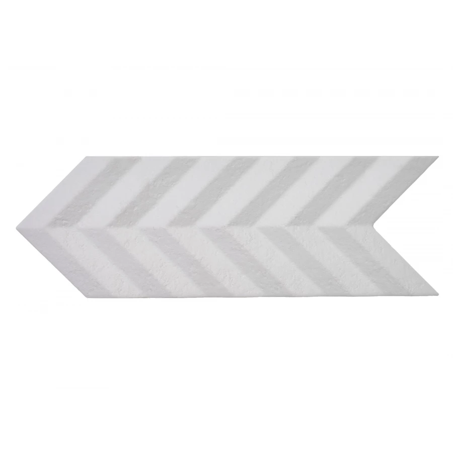 Плитка настенная Harmony Peronda Фолд Вхите / Fold White матовая белая 37885 38х15 см