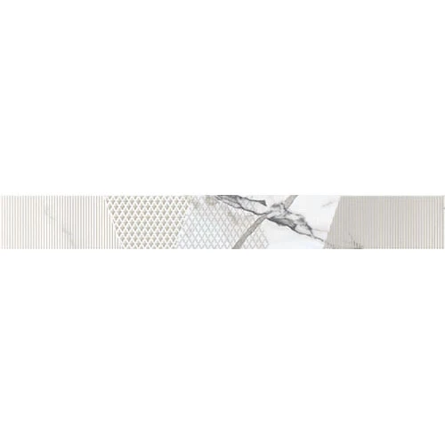 Керамическая плитка Бордюр Kerlife Arabescato bianco 63х7,5 см