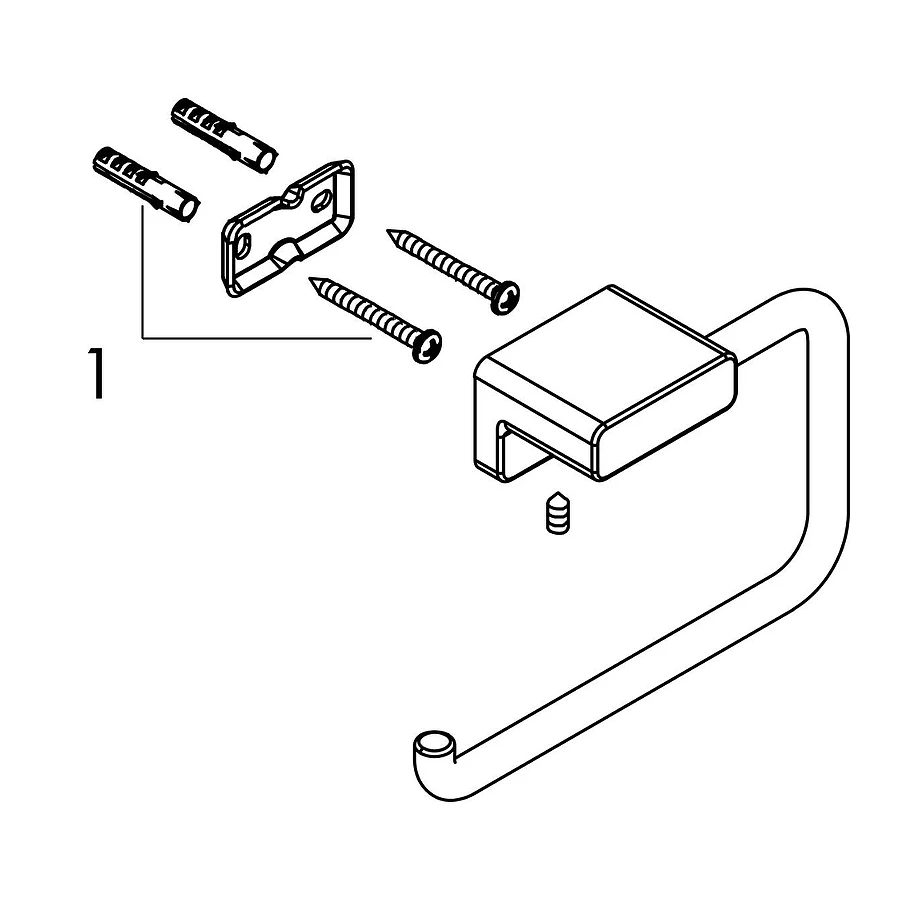Держатель туалетной бумаги Hansgrohe AddStoris шлифованная бронза 41771140