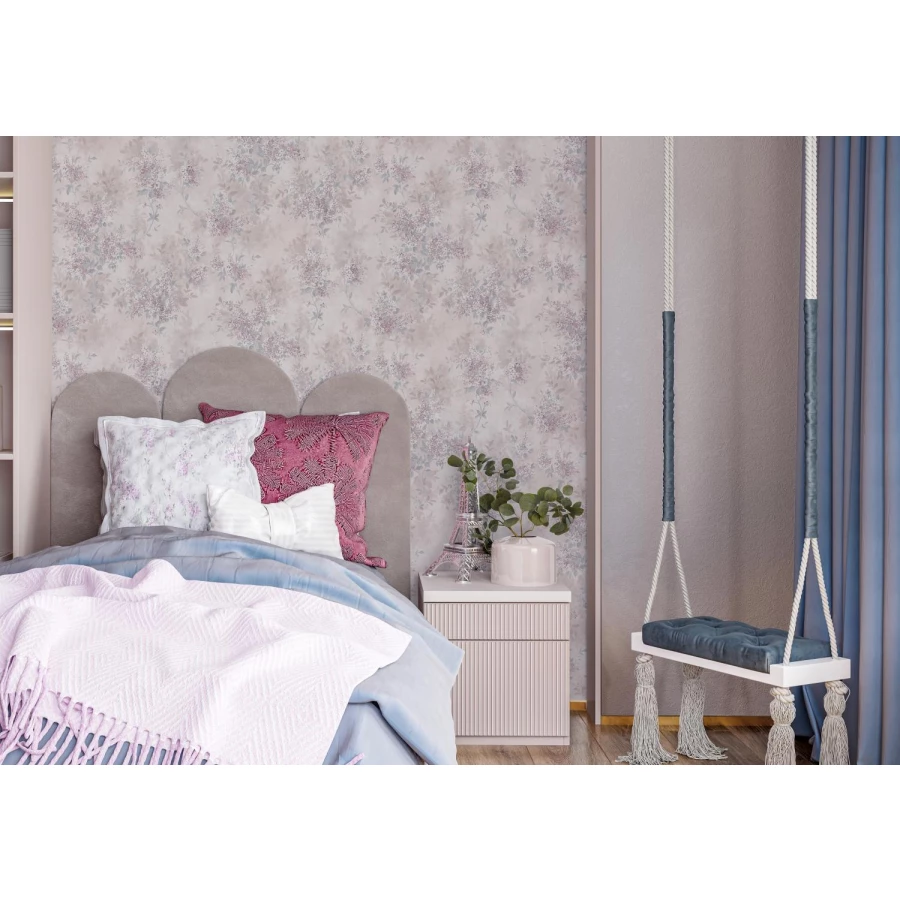 Обои флизелиновые Palitra Life Nancy серые PL71890-25 1,06х10,05 м