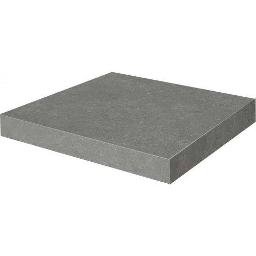 Ступень угловая клееная Kerama Marazzi Касабланка HP матовая обрезная темно-серая KM6012G0161RGCA 33х33 см