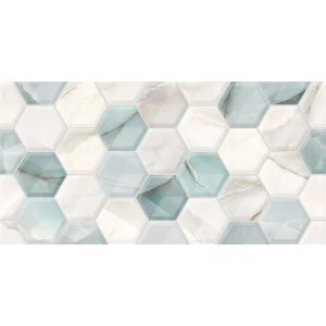 Плитка облицовочная Alma Ceramica Maritime рельефная матовая бирюзовая TWU2550MRM16 50х24,9 см