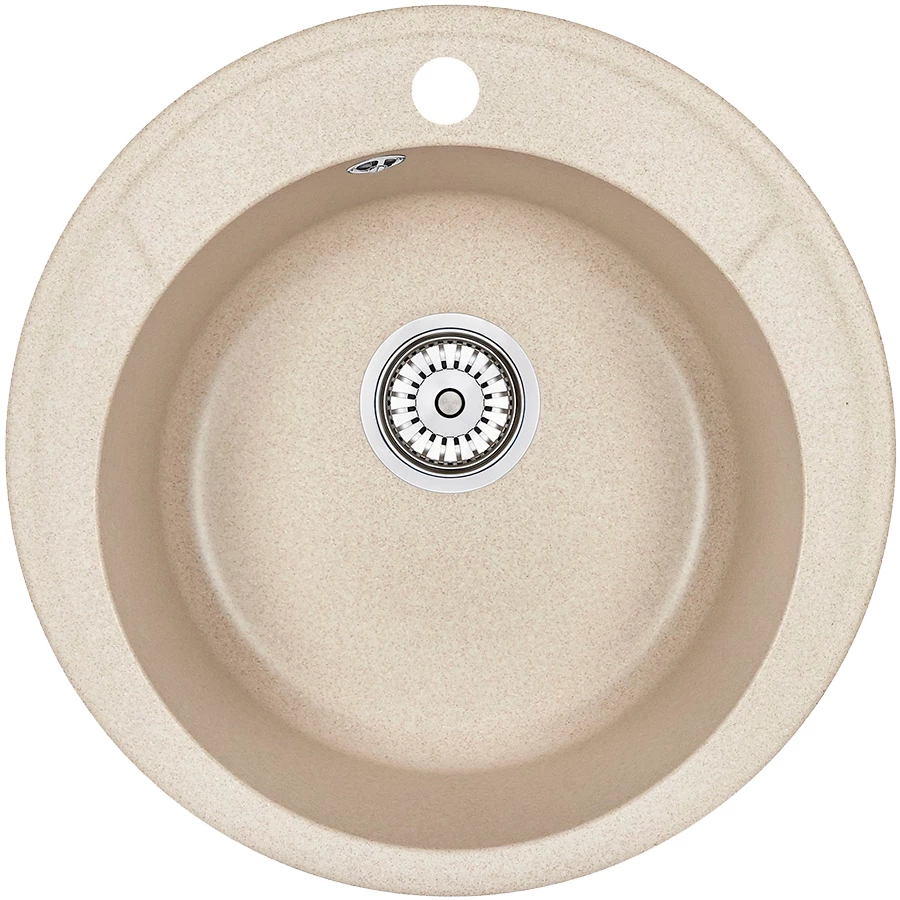 Кухонная мойка Granula Standart 4802, БЕЖЕВЫЙ 48х48 см