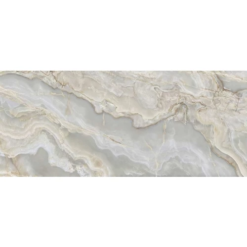 Керамогранит Ava Ceramica Onice Iride Argento Lap полуглянцевый серый 173026/2 280х120 см