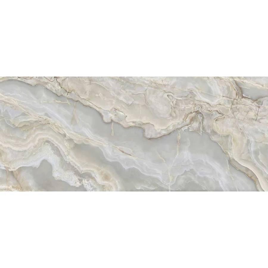 Керамогранит Ava Ceramica Onice Iride Argento Lap полуглянцевый серый 173026/2 280х120 см