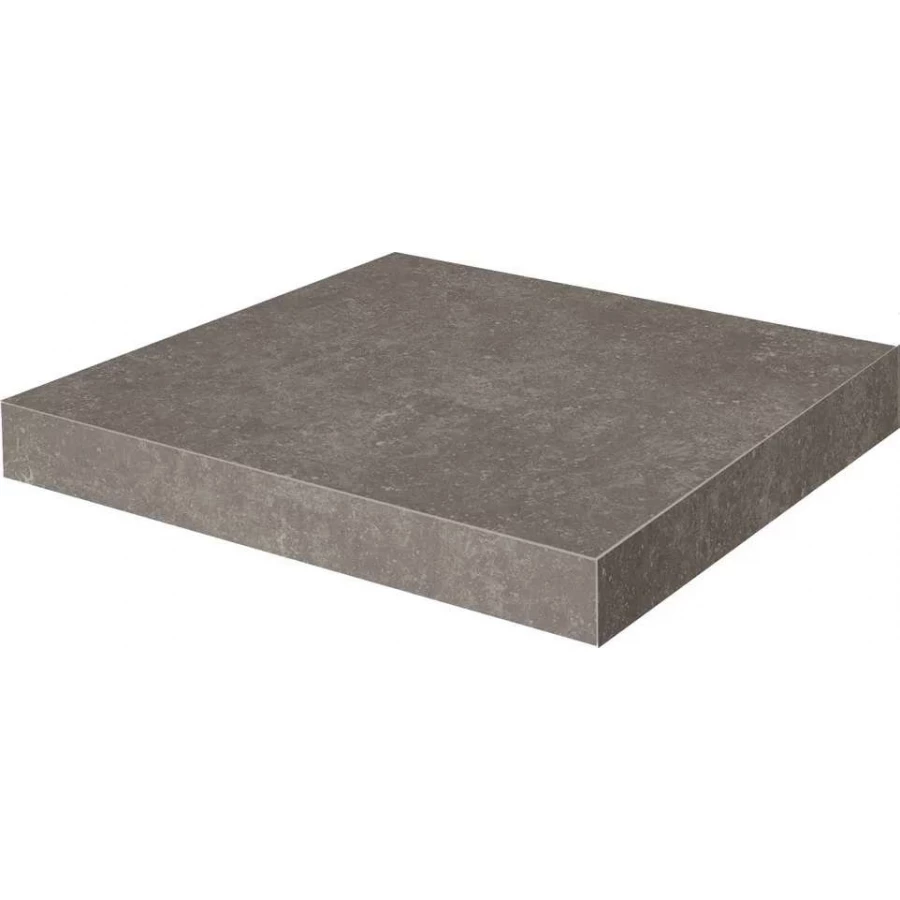 Ступень угловая клееная Kerama Marazzi Касабланка HP матовая обрезная коричневая KM6012G0151RGCA 33x33 см