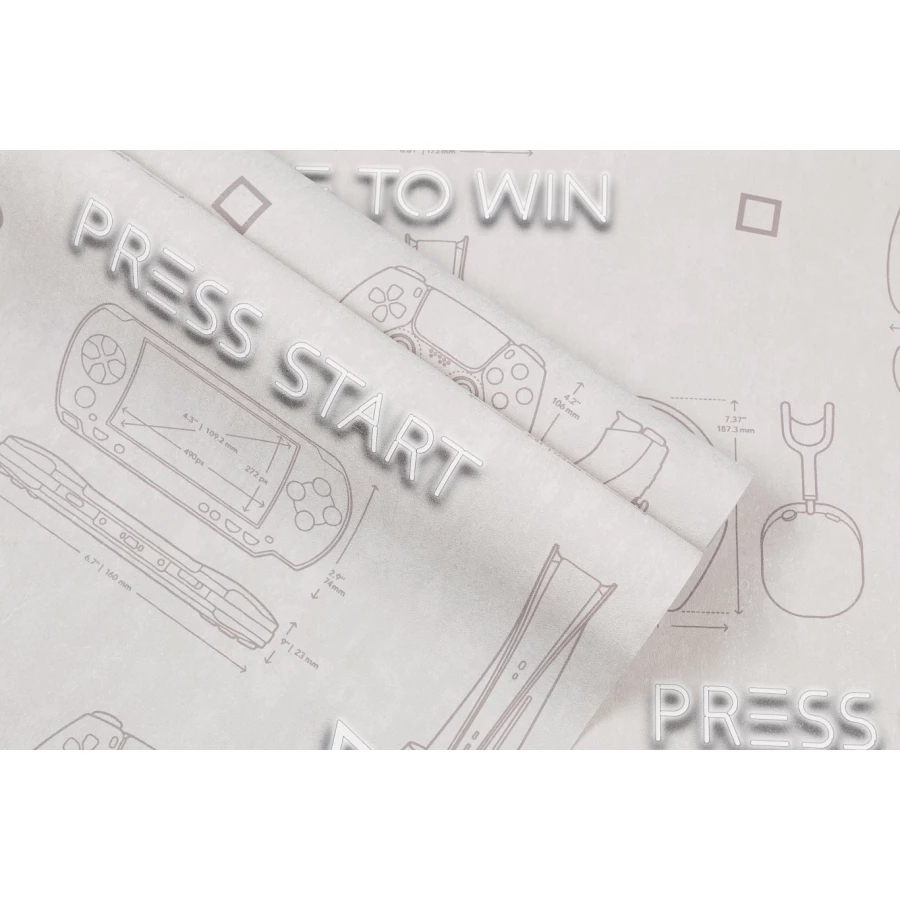 Обои флизелиновые Palitra Home Gamepad HomeColor коричневые HC72157-42 1,06х10,05 м