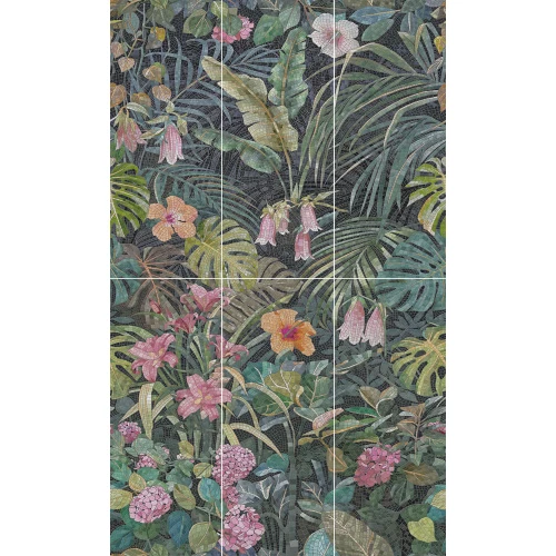 Плитка настенная Kerama Marazzi Альвао Панно глянцевое зеленое VT/A251/6x/7000 100х60 см