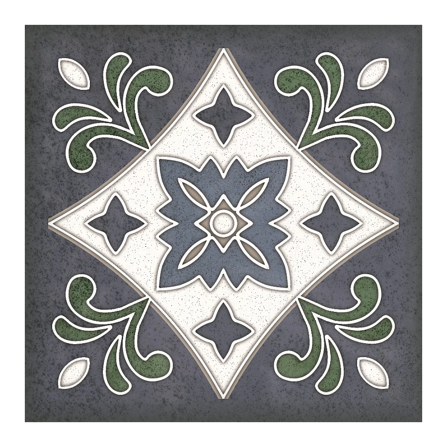 Керамическая плитка Kerlife Smalto decor 3 blu 15*15 см