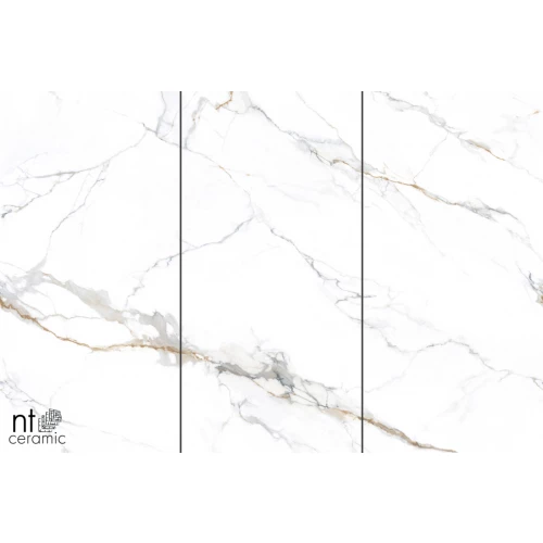 Керамогранит NT Ceramic Atlas Wide Carrara Gold mat Матовый NTT3000M 240х120 см