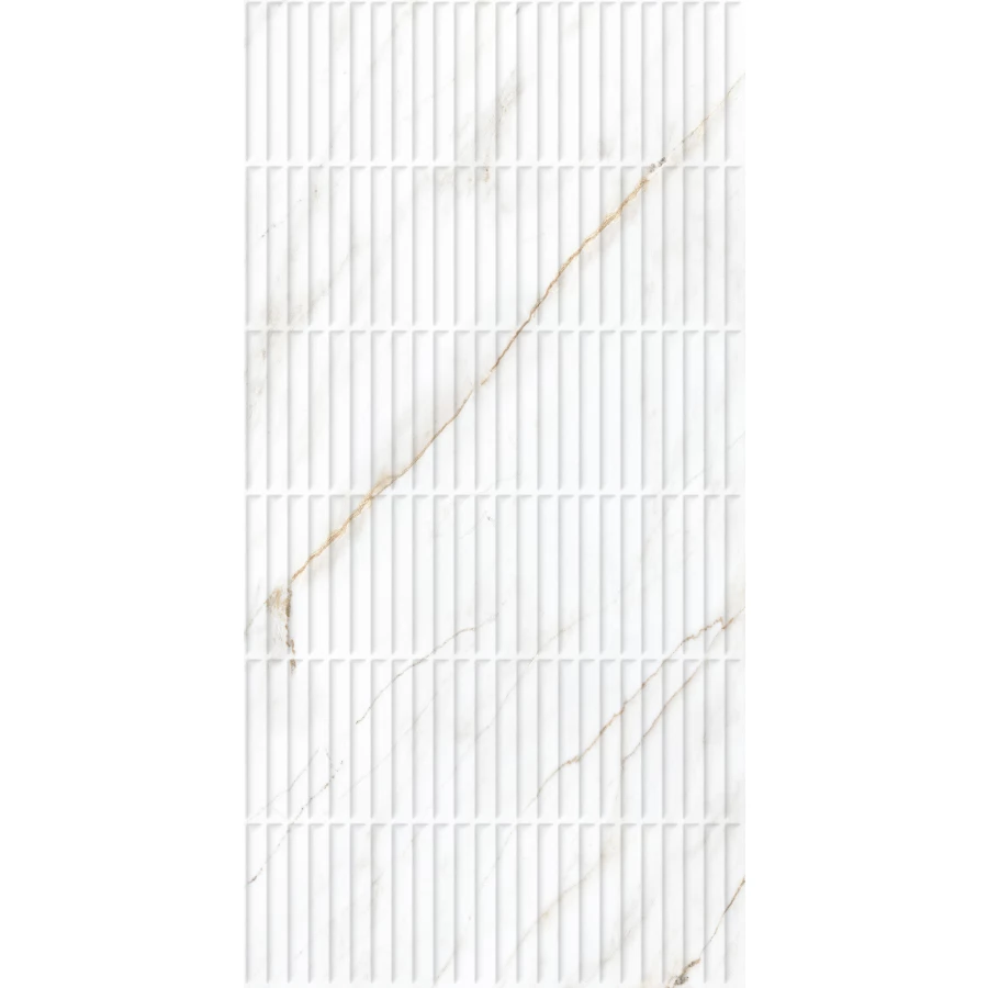 Керамогранит Creanza Selva Gold Decor Carving Pro белый CP4004-D 120х60 см