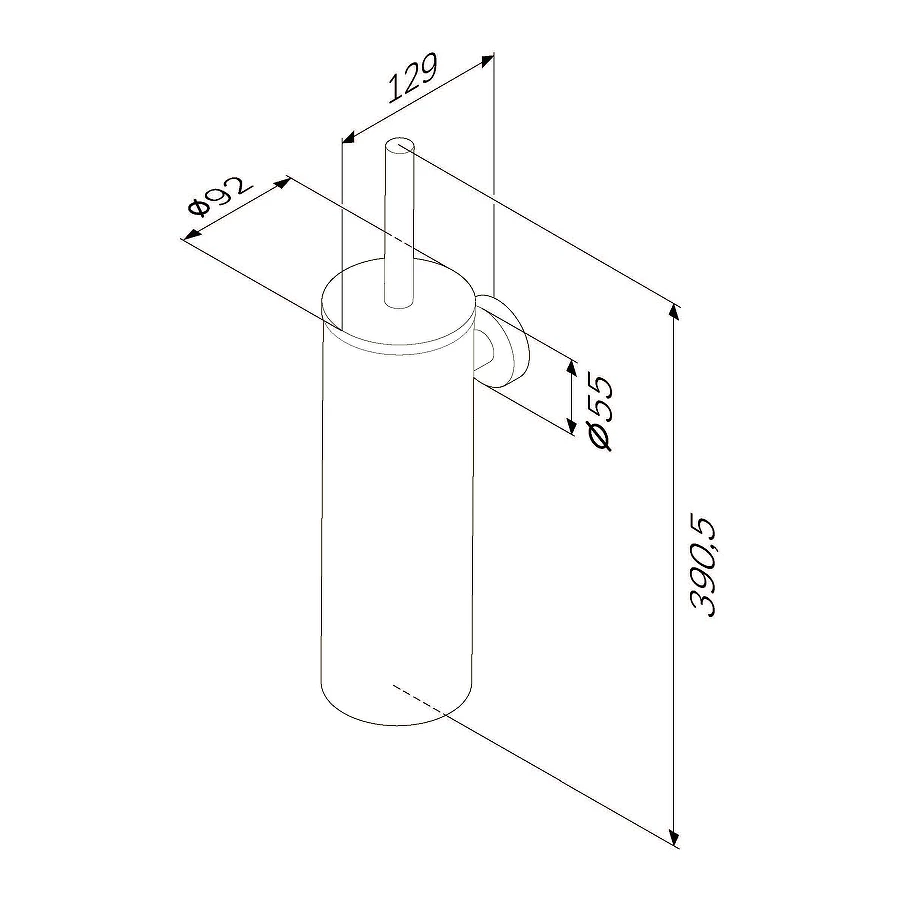 Стойка с туалетной щеткой Am Pm Sense L подвесная A7433600