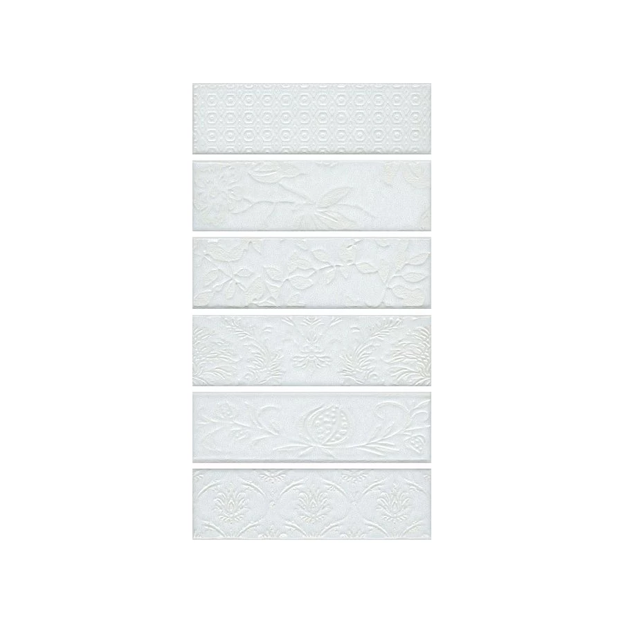 Панно Kerama Marazzi Кампьелло белый (компл. из 6-ти шт.) 51x28,5 см