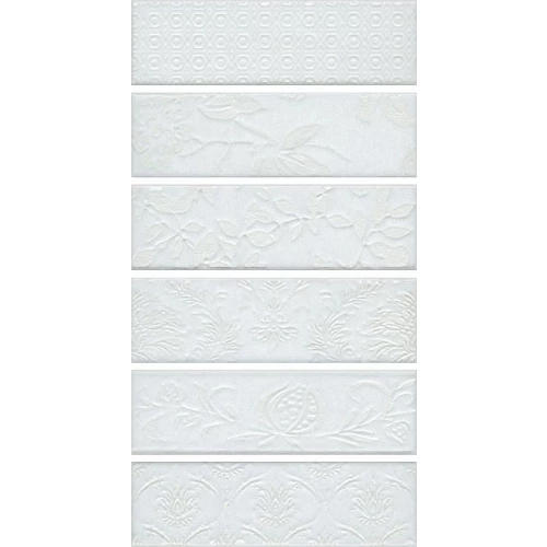 Панно Kerama Marazzi Кампьелло белый (компл. из 6-ти шт.) 51x28,5 см