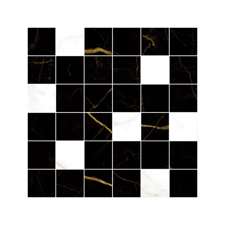 Мозаика Laparet Real черно-белый 30х30 см