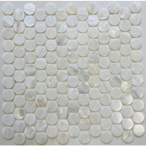 Мозаика из натурального перламутра Pixel mosaic Перламутр чип 25 мм сетка Pix752 29,5х28,5 см